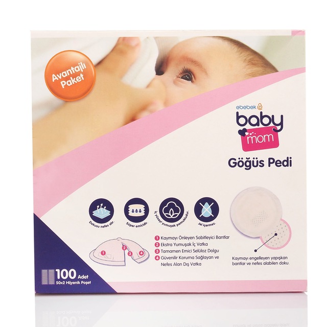 Baby Mom Göğüs Pedi 100'lü