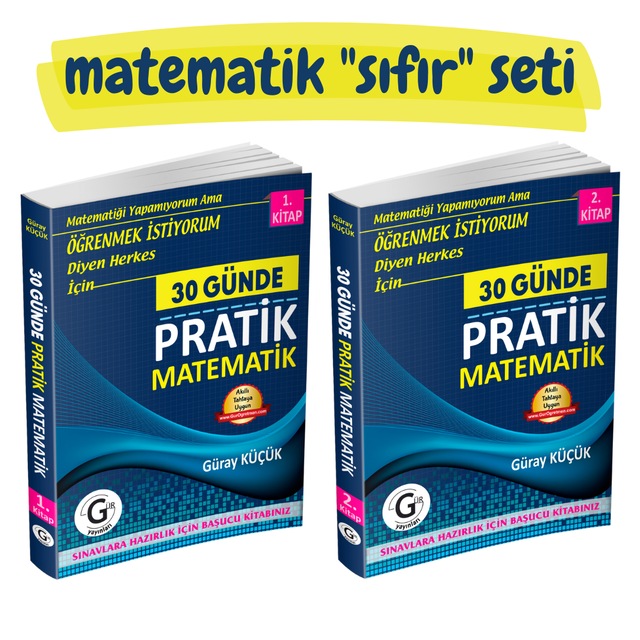 30 Günde Sıfırdan Matematik Seti - 2 Kitap