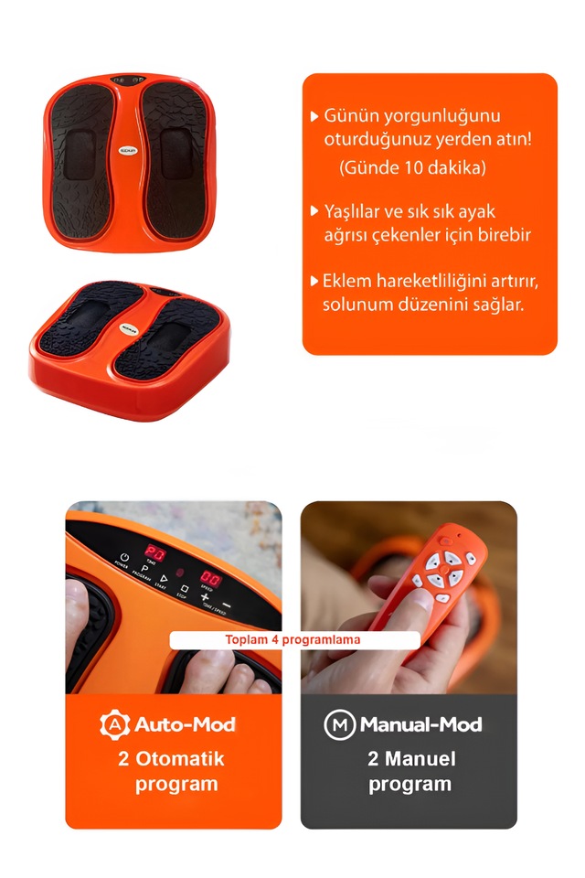 Kochler Vibrolegs Masaj Aleti Alman Tasarım Çoklu Programlı