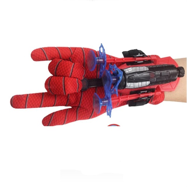 Spiderman Ağ Atan Eldiven Set Ok Atan Örümcek Adam Eldiveni