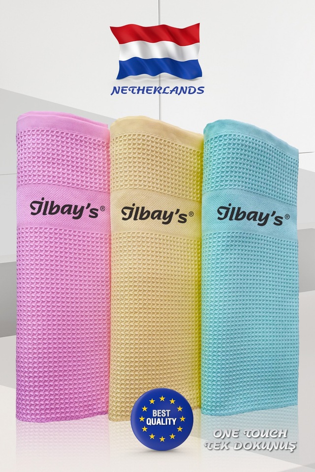 Ilbays 3'lü Araç Otomobil Mikrofiber Kurulama Bezi