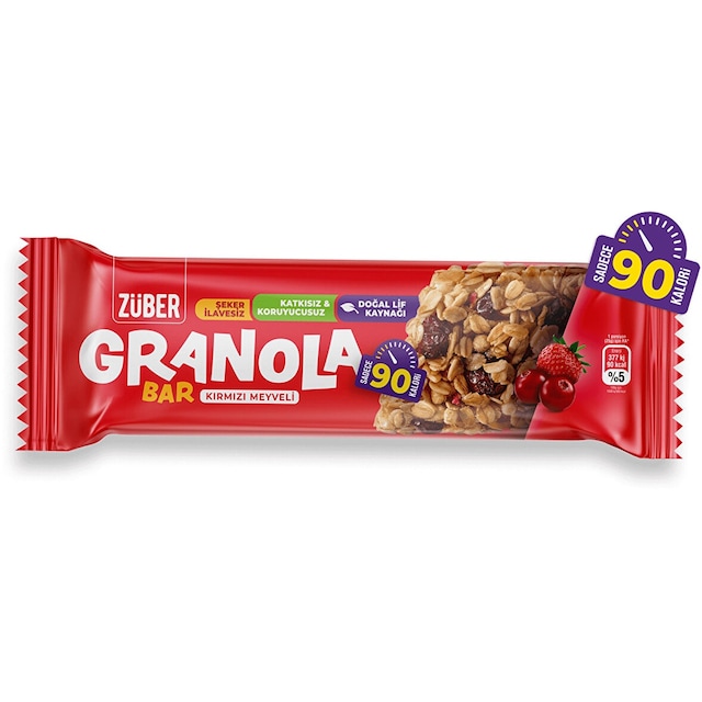 Züber Kırmızı Meyveli Granola Bar 25 G ZBR-0002