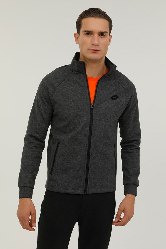 Lotto M-LOT02 WALL TRACK TOP 2P Gri Erkek Sweatshirt