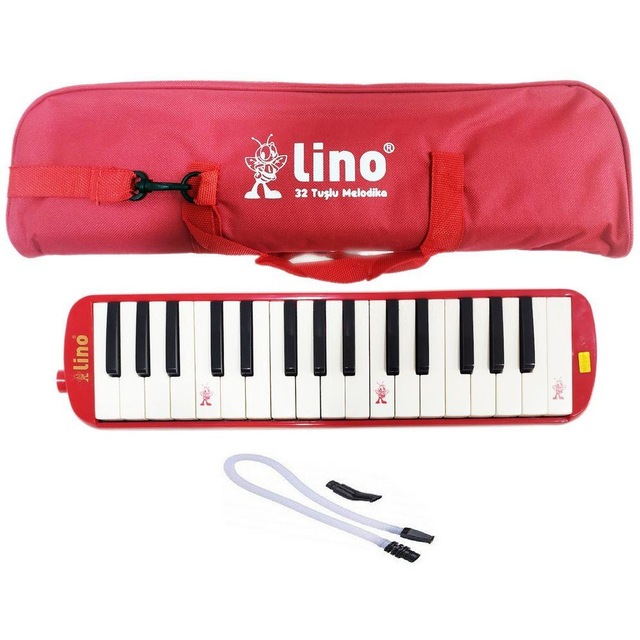 Lino Melodika 32 Tuşlu Bez Çanta Kırmızı