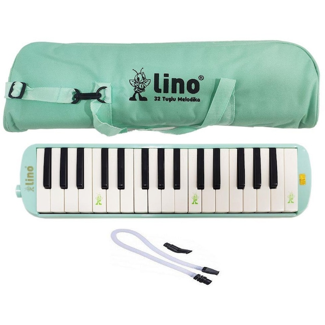 Lino Melodika 32 Tuşlu Bez Çanta Pastel Yeşil