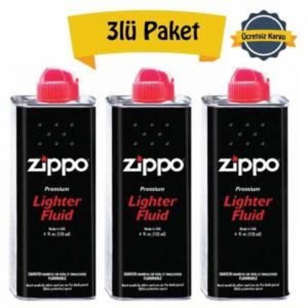 Zippo Benzin Çakmak Gazı 3 Adet