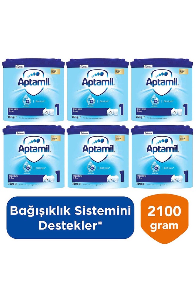 Aptamil 0 - 6 Ay 1 Numara Bebek Sütü 350 G x 6