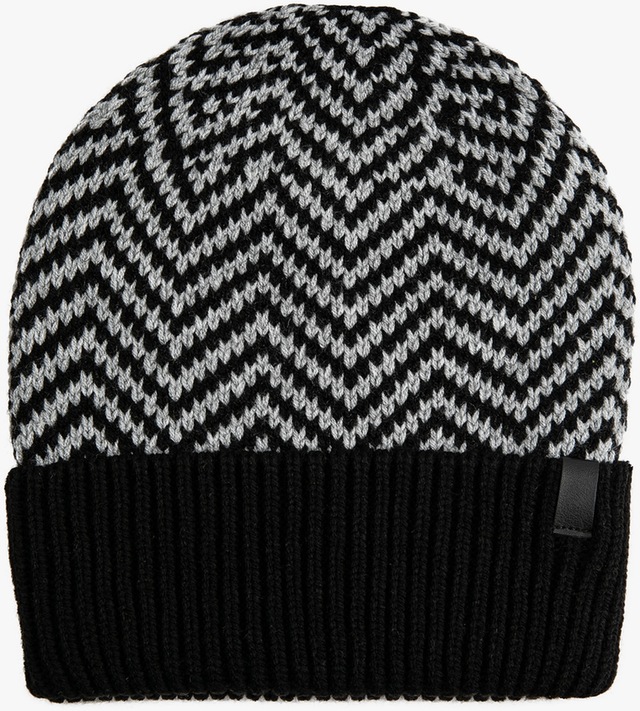 Koton Katlama Detaylı Bere Balıksırtı Örgülü Gri 3wam50076aa 3WAM50076AA031