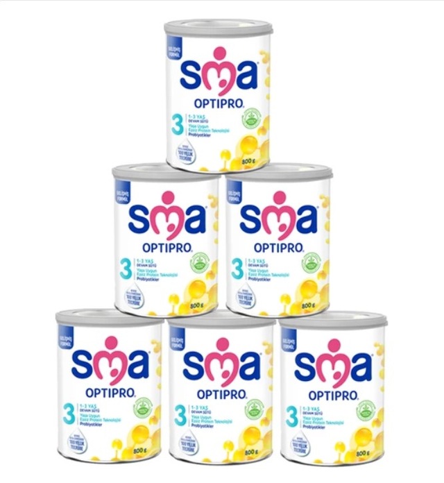 Sma 3 Optipro Probiyotik 1-3 Yaş Devam Sütü 6 X 800 G