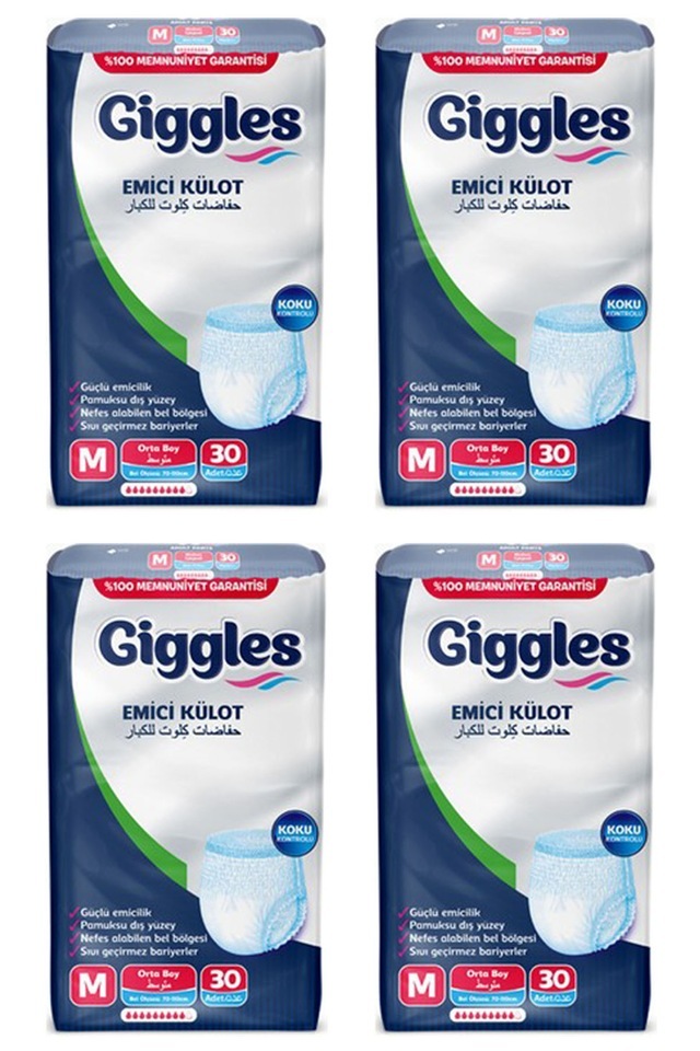 Giggles Emici Külot Hasta Bezi Orta Boy M 4 x 30'Lu