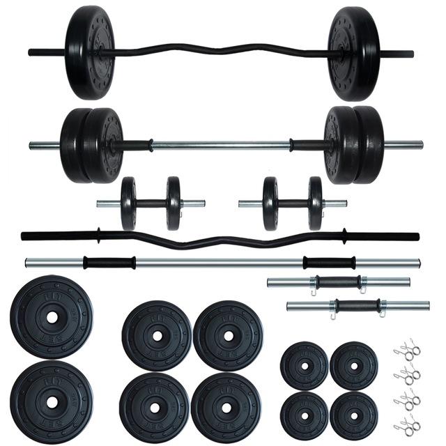 Fitset Spor 58 KG Z Barlı Halter Dambıl ve Fitness Ağırlık Seti