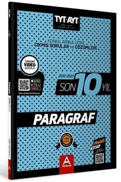 Tyt Ayt Paragraf Son 10 Yıl Soru ve Çözümleri - A Yayınları