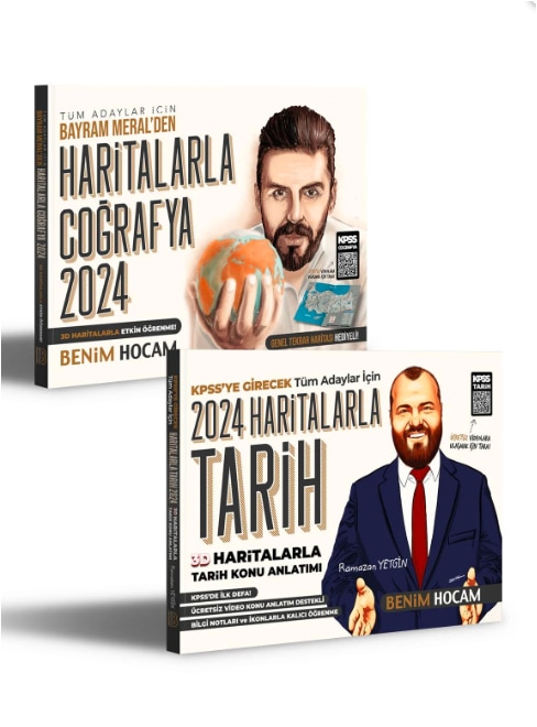Benim Hocam Yayınları 2024 Tüm Adaylar İçin Haritalarla Coğrafya Ve Tarih Seti