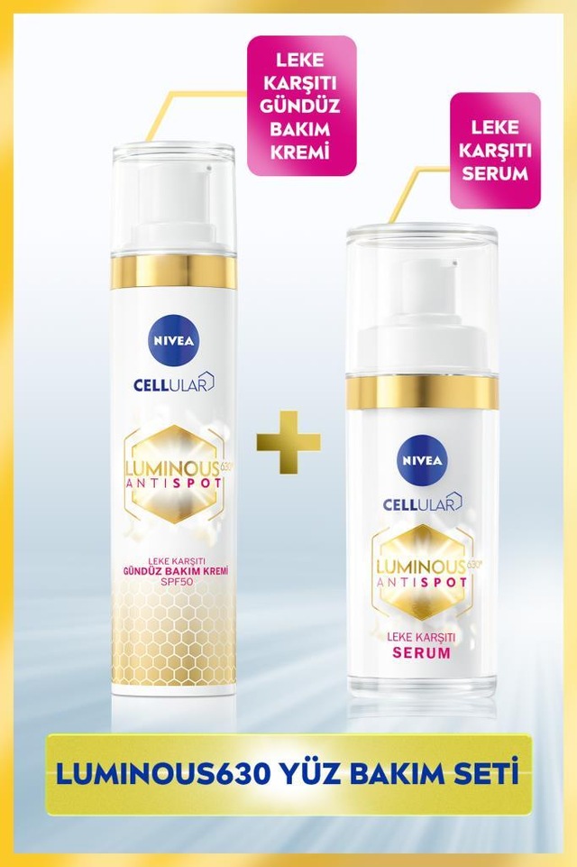 Nivea Luminous630 Leke Karşıtı Gündüz Yüz Kremi 40 ML + Luminous630 Leke Karşıtı Serum 30 ML