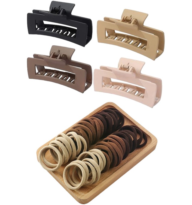 Diloshtrend Kadın 50 Adet Lastik + 4 Adet Xl Mandal Toka