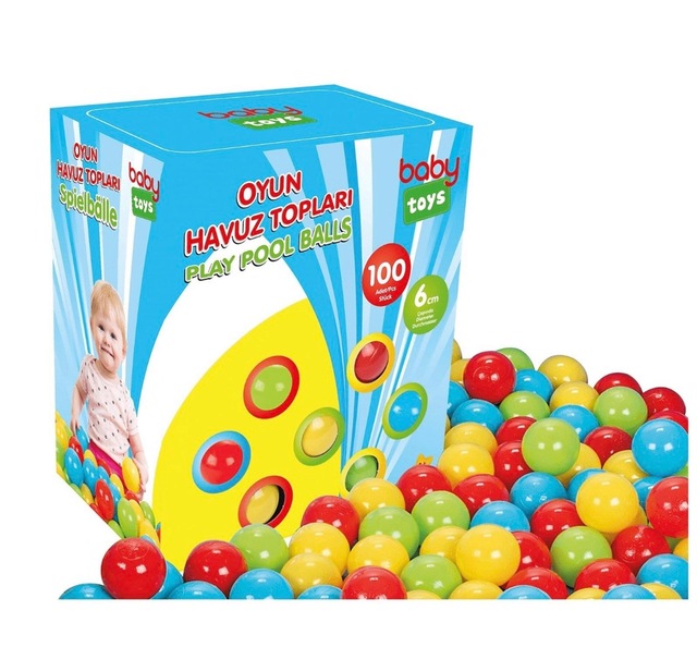 Baby Toys 100 Lü Oyun Havuzu Topları 6 Cm