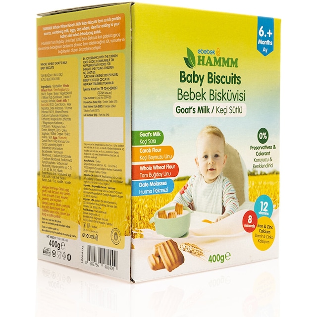 Hammm Keçi Sütlü Bebek Bisküvisi 400 Gr Ham-8275 HAM-8275