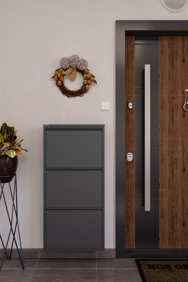 Ceha  3'lü Metal Ayakkabılık - Antrasit K.AYK-3 /AB7024