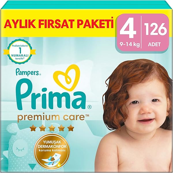 Prima Bebek Bezi Premium Care 4 Beden 126 Adet Maxi Aylık Fırsat Paketi