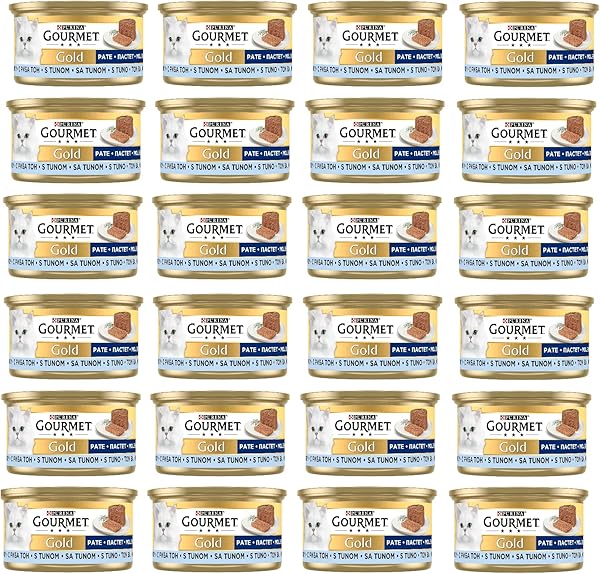 Gourmet Gold Kıyılmış Ton Balıklı Yaş Kedi Maması, Yetişkin Kediler (24 x 85 gr)