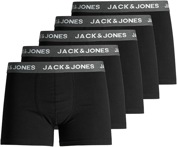 JACK & JONES JACHUEY TRUNKS 5 PACK NOOS Boxer Külot Erkek