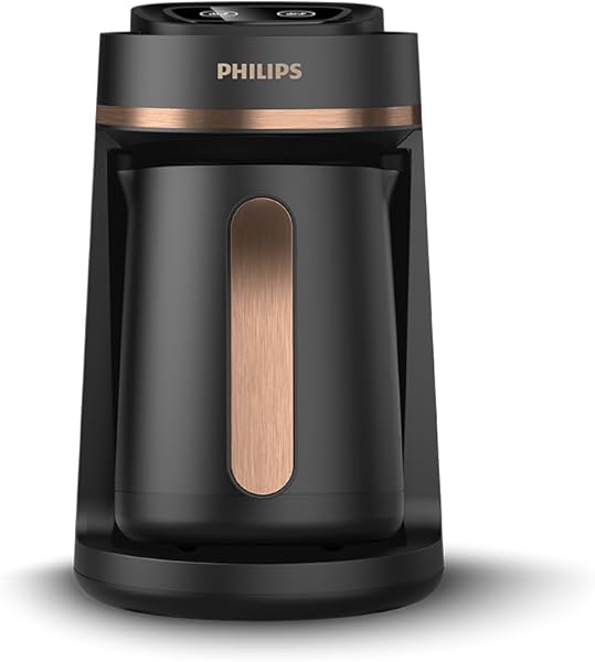 Philips HDA150/60 Türk Kahvesi Makinesi, Közde Pişirme Fonksiyonu ile Geleneksel Lezzet, 4 Fincan Kapasiteli, Aşırı Isınma ve