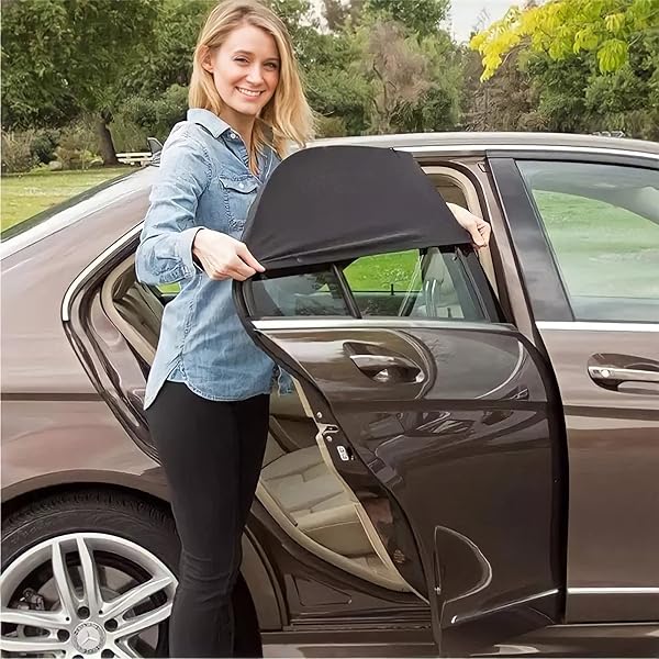 Oto Güneşlik Perde Araba Yan Cam Perdesi Önleyici Araç İçi Güneşliği İçin Güneş Sinekliği Arka Koltuk Örtü Koruyucu