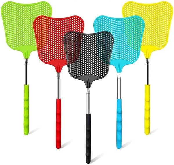 Orret Home Teleskopik Uzayabilir Sinek Raketi, 65 cm, Sinek ve Sivrisinek Kovucu, Böcek ve Haşere Öldürücü, Ergonomik Tasarım