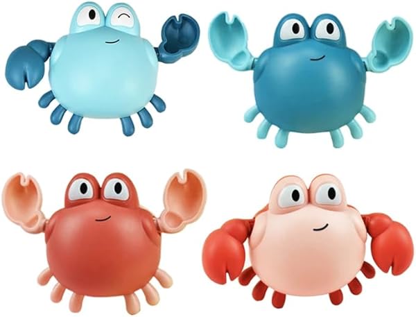 Orret Home Kurmalı Yengeç, Penguen, Kaplumbağa Havuz ve Küvet Oyuncağı, Çocuklar için Eğlenceli ve Renkli Su Oyuncakları, Güv