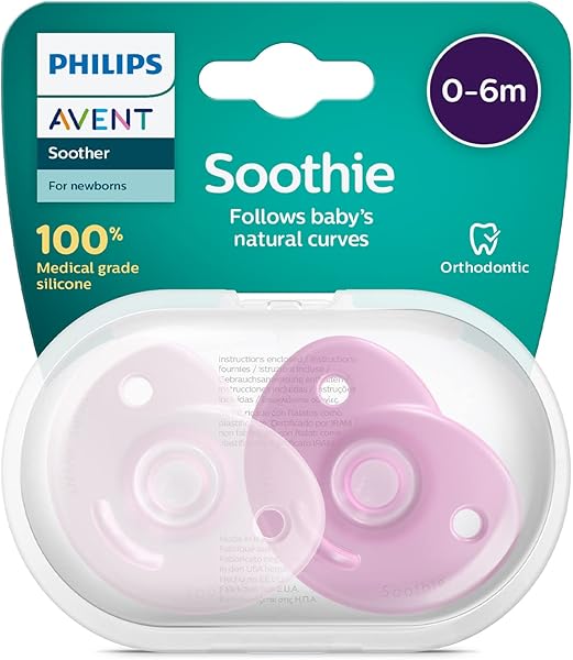 Philips Avent SCF099/22 Soothie Emzik, (0-6 Ay), 2 Parça, Pembe