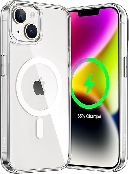 Babilden iPhone 13 için Kılıf Kamera Korumalı Magsafe Wireless Şarj Özellikli Şeffaf Kılıf (iPhone 13)