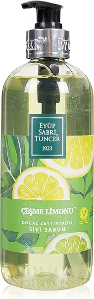 Eyüp Sabri Tuncer Doğal Zeytinyağlı Sıvı Sabun Çeşme Limonu 500 ml