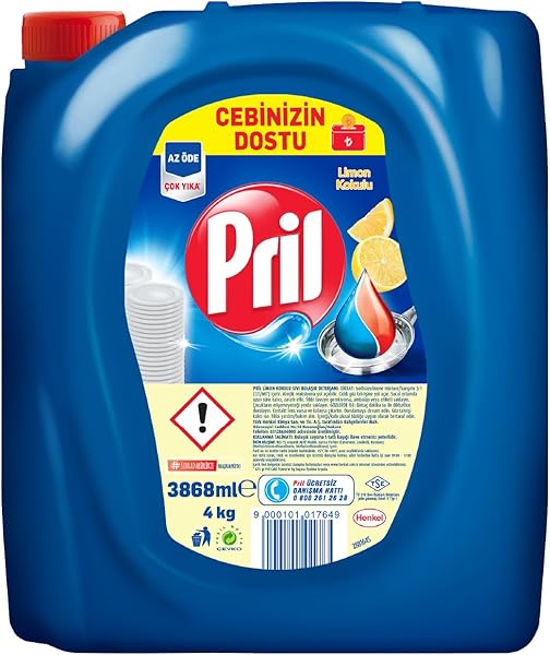 Pril Limon Kokulu Sıvı Bulaşık Deterjanı (1 x 4 KG)