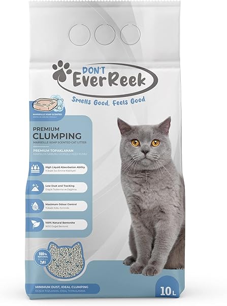 Ever Reek Kedi Kumu (10 Litre, Marsilya Sabunu Kokulu)