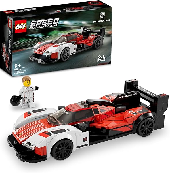 LEGO Speed Champions Porsche 963 76916-9 Yaş ve Üzeri Çocuklar İçin Koleksiyonluk Araba Modeli İçeren Yaratıcı Oyuncak Yapım 