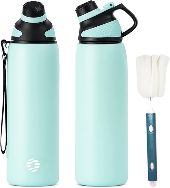 FJbottle paslanmaz çelik spor matarası, mıknatıslı kapaklı, 1L, 800 ml, 600 ml, 400 ml, BPA içermez, sızdırmaz çocuk şişesi, 