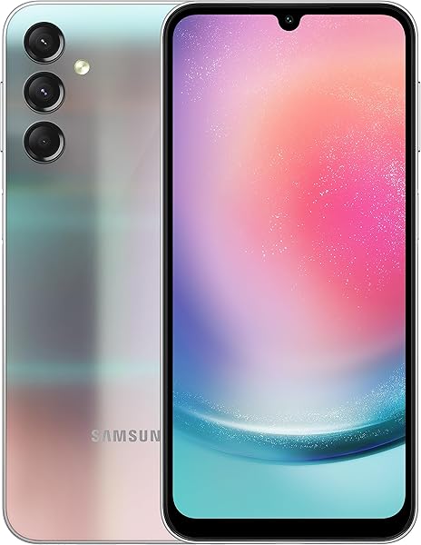 Samsung Galaxy A24 Akıllı Cep Telefonu 6 GB RAM, 128 GB Depolama, Gümüş (Samsung Türkiye Garantili)