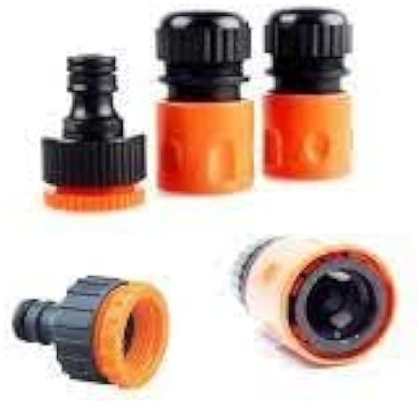 FEYZA YAPI MEDALYAN 1/2" Hortum Musluk Bağlantı Adaptörü (2 Adet) + 1/2-3/4" Musluk Adaptörü