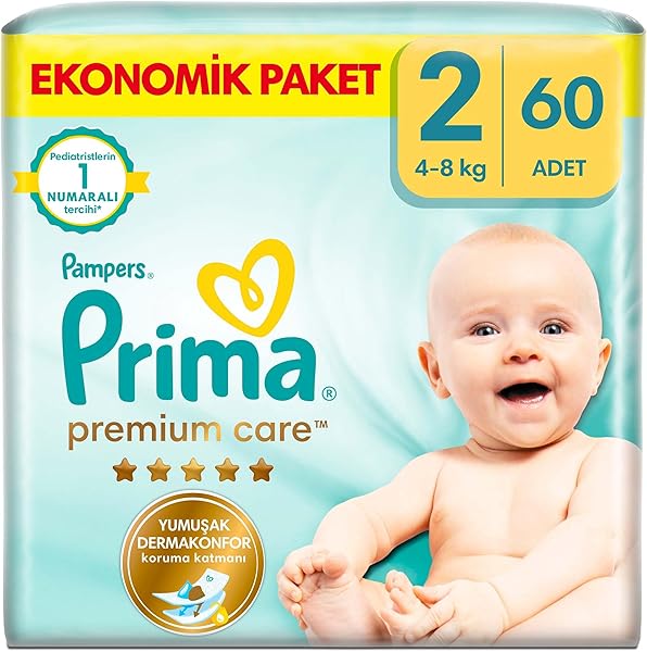 Prima Bebek Bezi Premium Care 2 Beden 60 Adet Mini Jumbo Paket