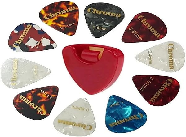 Chroma Pena 10' lu Pena Şarjörü Hediyeli Orjinal Chroma Sedefli Kaliteli Pena Gitar Penası Seti