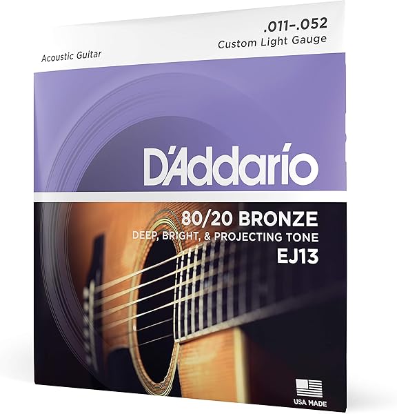 D'Addario EJ13 80/20 Bronze Akustik Gitar Teli (11-52)