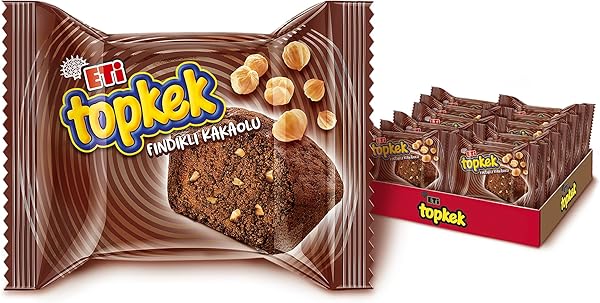 Eti Topkek Fındıklı Kakaolu Kek 35 g x 24 Adet