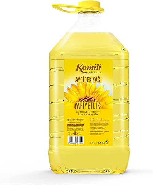 Komili Ayçiçek Yağı Dar Ağız, Pet Şişe, 4 Lt