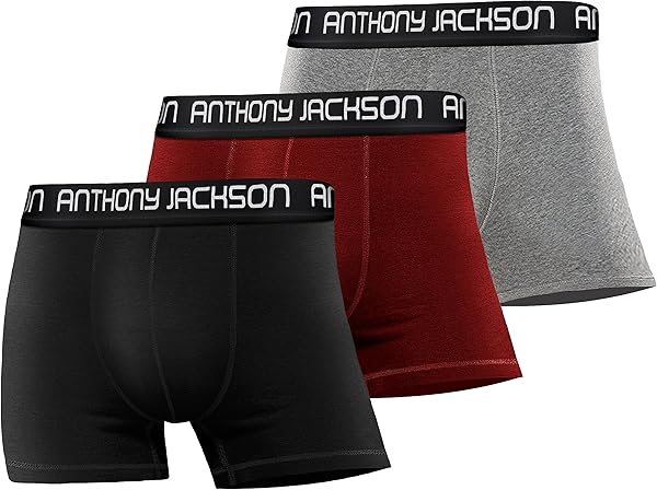Anthony Jackson Likralı 3'lü Kutu Premium Erkek Boxer