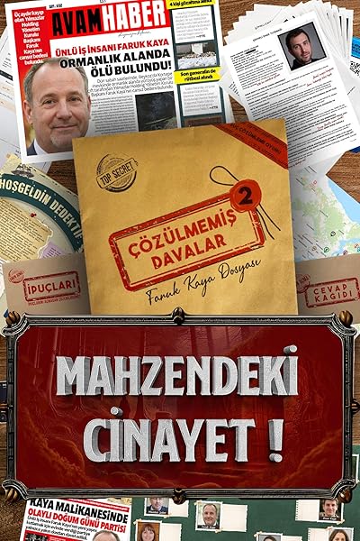 Çözülmemiş Davalar Dedektiflik Suç Çözümleme Oyunu Faruk Kaya Dosyası - Gizem Bulmaca Cinayet Çözme Kutu Oyunları - Katil Bul