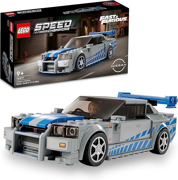 LEGO® Speed Champions Daha Hızlı Daha Öfkeli Nissan Skyline GT-R (R34) 76917 (319 Parça)