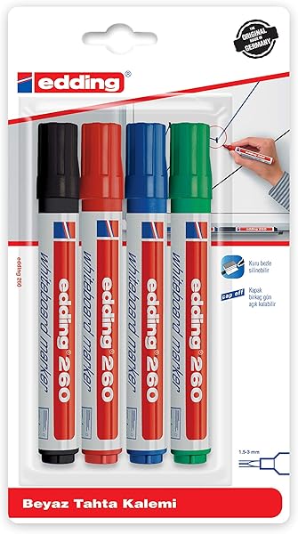 Edding Turkey ED260B499 Edding 260 Beyaz Yazı Tahtası Kalemi
