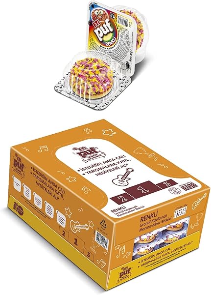 Eti Puf Renkli Bisküvi 18 g x 48 Adet