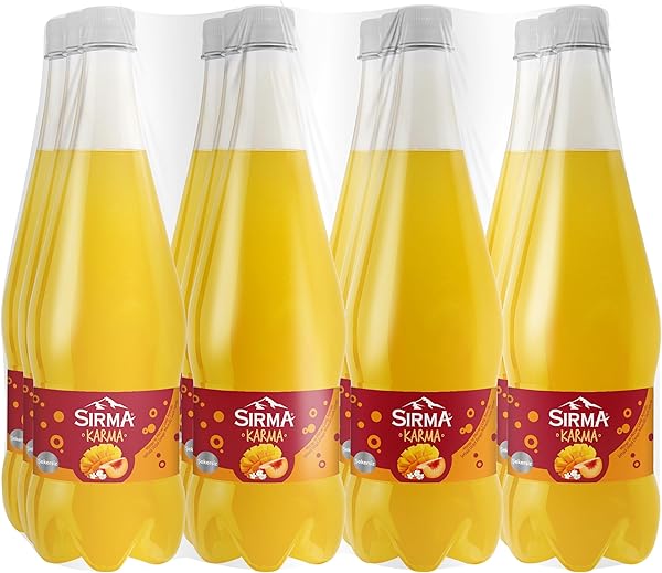 Sırma Karma Mango ve Mürver Çiçeği Aromalı Şeftalili Doğal Maden Suyu 12x1 L