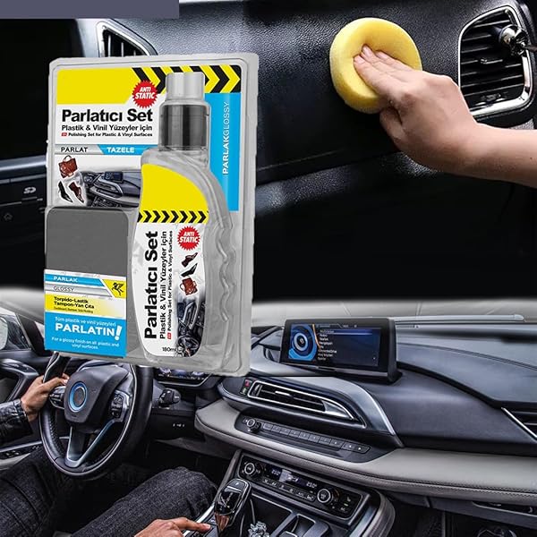 Torpido Parlatıcı Temizleyici Araba İçi Konsol Göğüs Araç Tampon Oto Plastik Aksam Yenileyici Silikon Bazlı Bakım